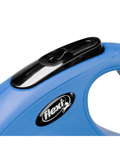 FLEXI New Classic Leine Größe M Gurt / bis zu 25 kg 5 m blau