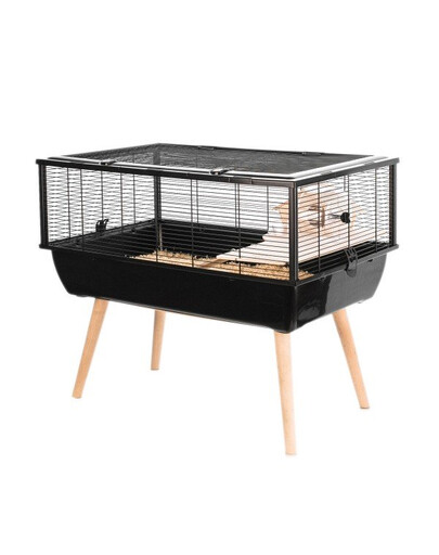 ZOLUX Käfig für Nagetiere 78X48X36 cm  H36 szwarz