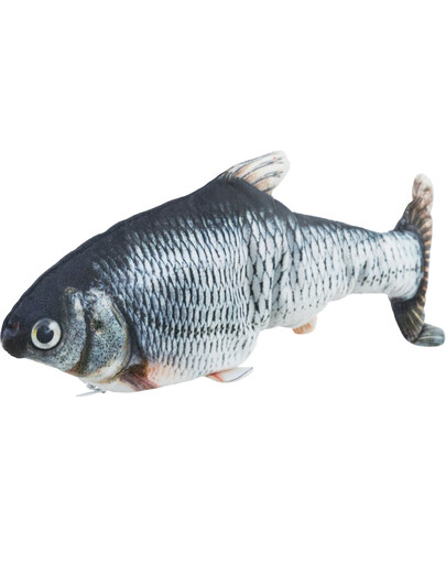 TRIXIE Wriggle fish Catnip Katzenspielzeug 30 cm USB wiederaufladbar