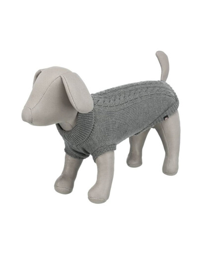 TRIXIE Kenton Hundepullover L 55 cm grau