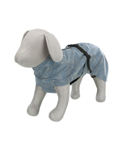TRIXIE Lunas Regenmantel XS 25 cm silber/blau