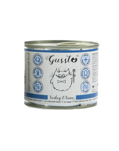 GUSSTO Cat Fresh Turkey&Tuna FRISCHES TRUTHAHN UND THUNFISCH 200 g