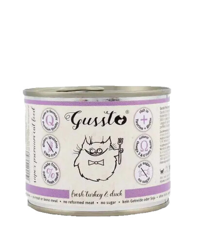 GUSSTO Cat Fresh Turkey & Duck 200 g