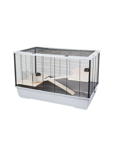 INTERZOO Harry + Wood Käfig für Nagetiere, Würger, Meerschweinchen 100 cm
