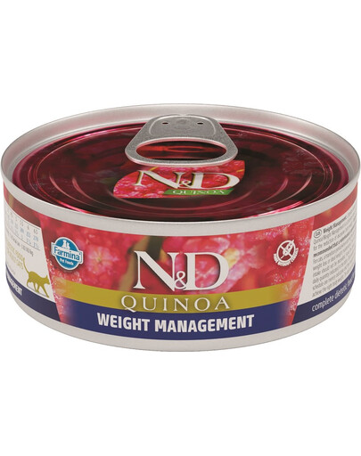 FARMINA N&D Quinoa Weight Management Cat 80 g Futter für übergewichtige Katzen