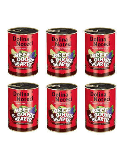 DOLINA NOTECI Premium SuperFood Rinder- und Gänseherz 6 x 400 g