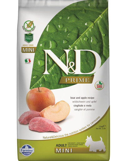 FARMINA N&D Prime Boar & Apple Adult Mini 2.5 kg