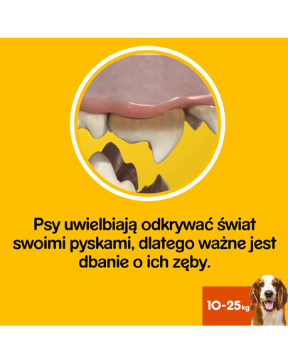 PEDIGREE DentaStix (mittlere Rassen) Zahnsnack für Hunde 28 Stück 4x180g