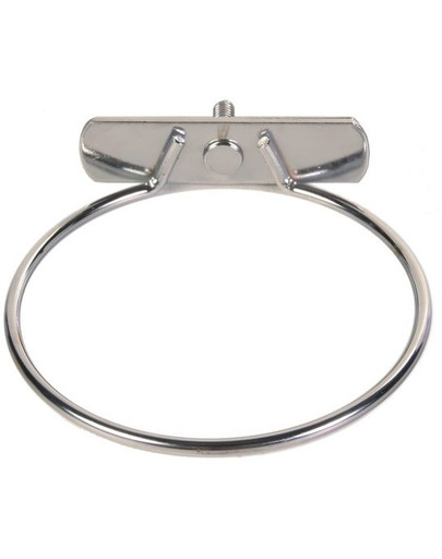 TRIXIE Edelstahlnapf mit Halter für Vögel, mit Schraubbefestigung 600 ml