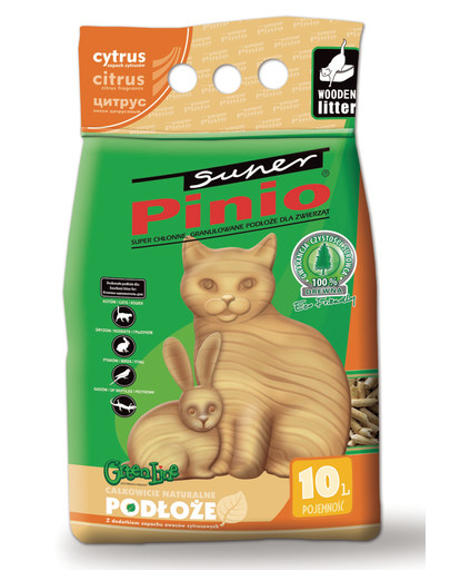 BENEK Super Pinio Katzenstreu Zitrus 10 l