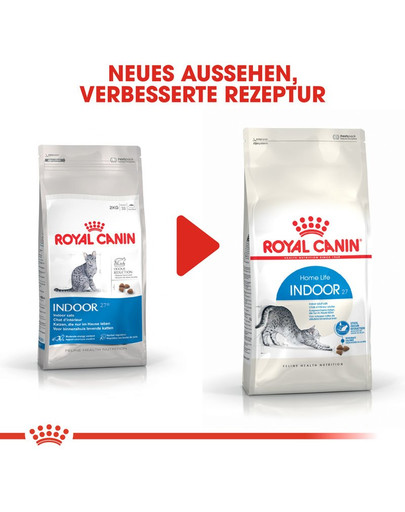 ROYAL CANIN INDOOR 27 Trockenfutter für Wohnungskatzen 2 kg