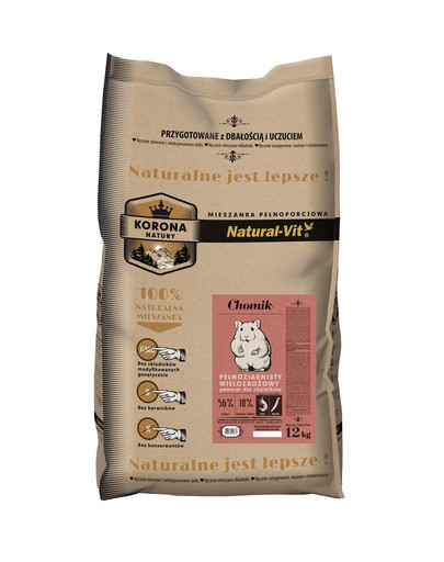 NATURAL-VIT Korona Natury Komplette Hamstermischung 12 kg