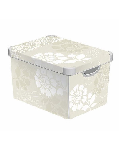 CURVER Deco Stockholm L Aufbewahrungsbox mit Deckel Romance