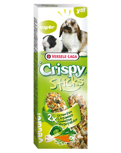 VERSELE-LAGA Knusperstäbchen-Gemüseflasche für Kaninchen und Cavies 110g