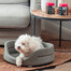FERA Hundebett oval grau M 61x51x16 cm