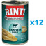 RINTI Singlefleisch Pure Monoproteinfutter für ausgewachsene Hunde 12 x 800 g