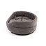 FERA ovales Hundebett mit Kissen 53x44x16 cm grau