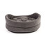 FERA ovales Hundebett mit Kissen 53x44x16 cm grau