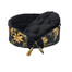 FERA Gold ovales Bett mit Schleife für Hunde und Katzen L 66x55x28 cm